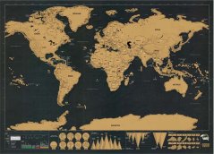Stieracia mapa sveta Deluxe 42x30cm