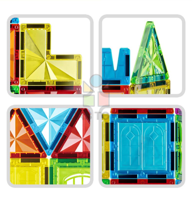 Magnetická stavebnice Diamond 45ks sada - Magnetic Tiles