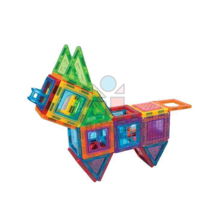 Magnetická stavebnice 45ks sada - Magnetic Tiles