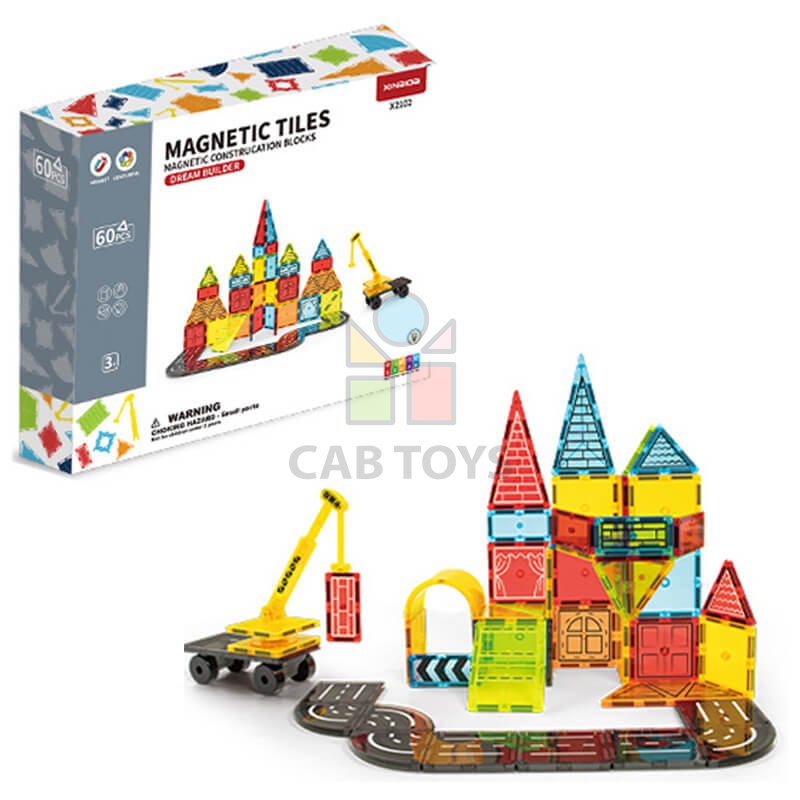 Magnetická stavebnice Dream Builder 60ks sada - Magnetic Tiles