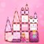 Magnetická stavebnica Window Art Castle 50ks - Magnetic Tiles