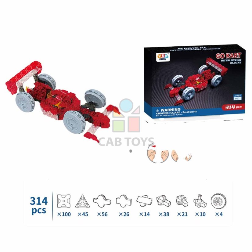 Stavebnica model formula 314 dielov