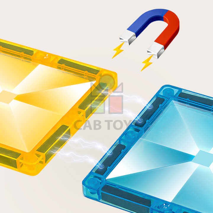 Magnetická stavebnica Police 42ks - Magnetic Tiles