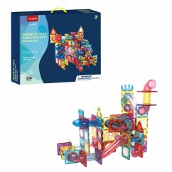 Magnetická stavebnica Marble Roller II 136ks sada - Magnetic Tiles