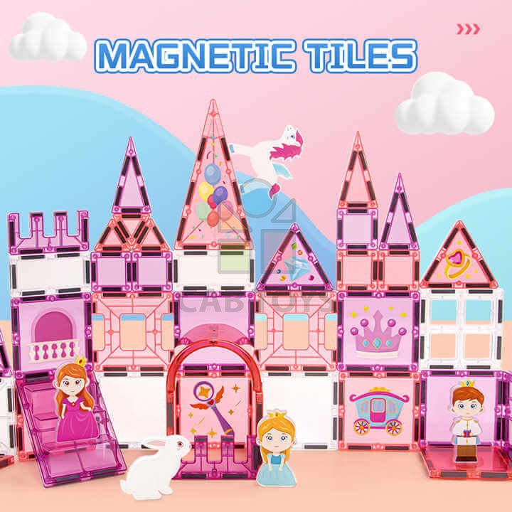 Magnetická stavebnice Princes 37ks – Magnetic Tiles