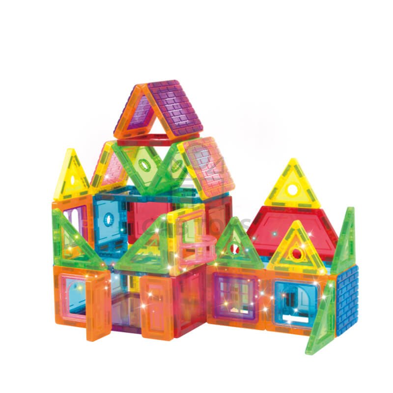 Magnetická stavebnica 106ks sada - Magnetic Tiles