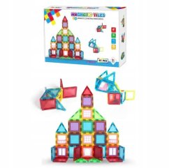 Magnetická stavebnica 45ks sada - Magnetic Tiles