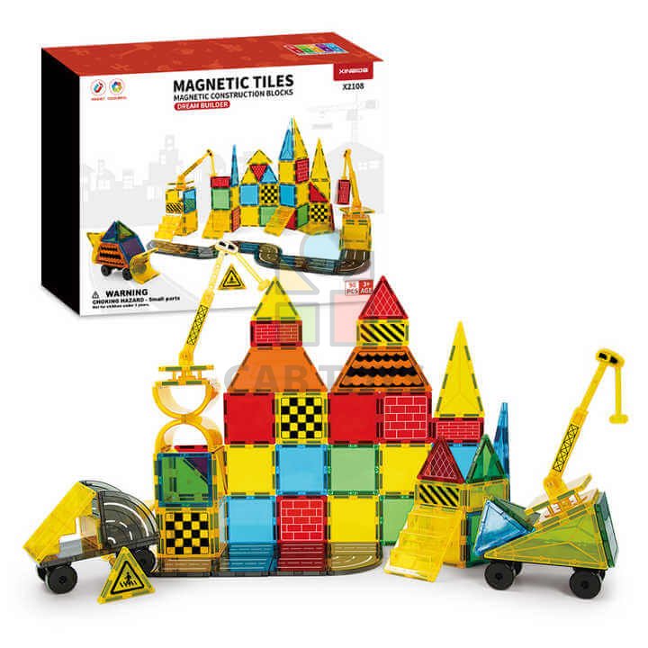 Magnetická stavebnica Dream Builder 90ks sada - Magnetic Tiles