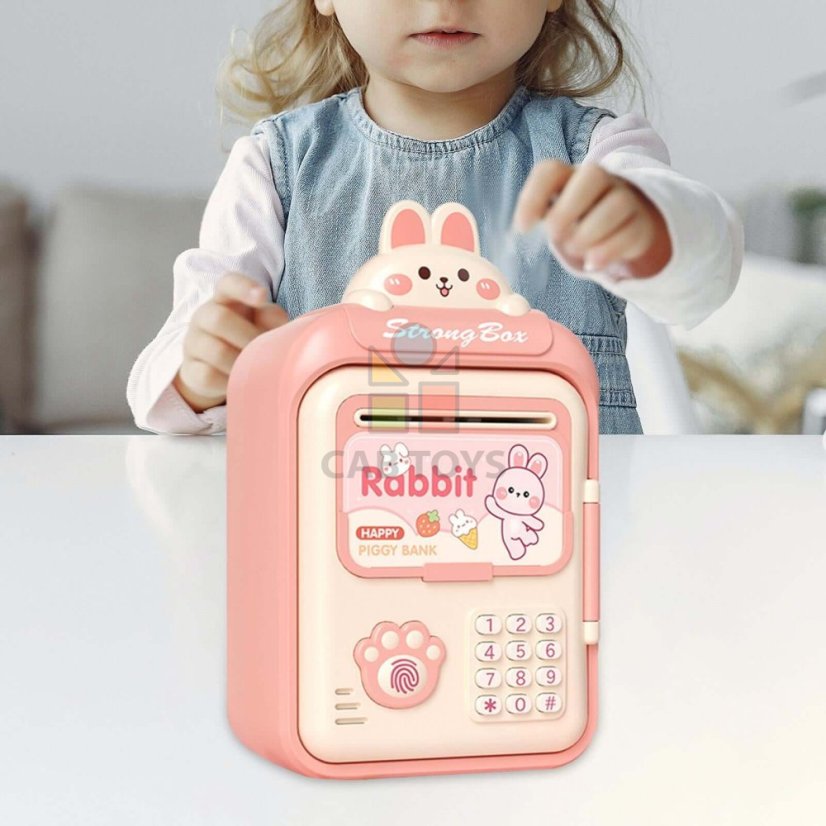 Elektronická pokladnička pro děti růžová