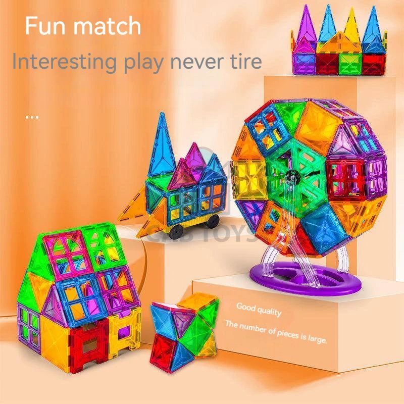 Magnetická stavebnice - 168 dílů + box