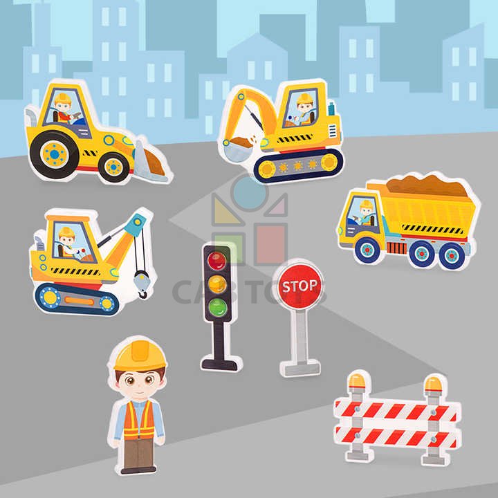 Magnetická stavebnica Engineering 31ks - Magnetic Tiles