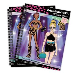 Fashionista – Kreativní módní návrhářka s nálepkami a šablonami
