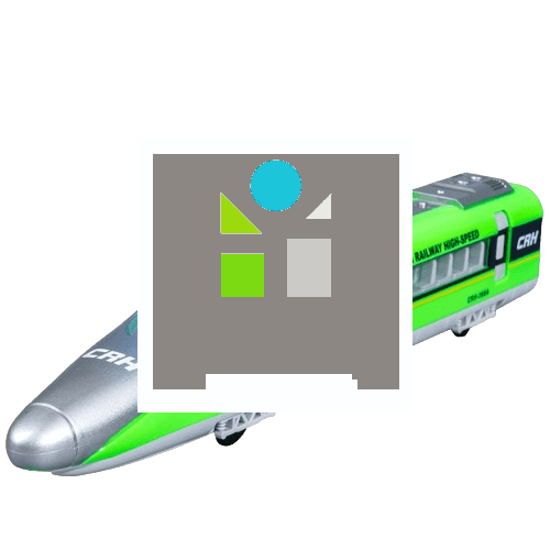 Vlak se zvukem a světly - zelený