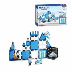 Magnetická stavebnica Police 28ks - Magnetic Tiles