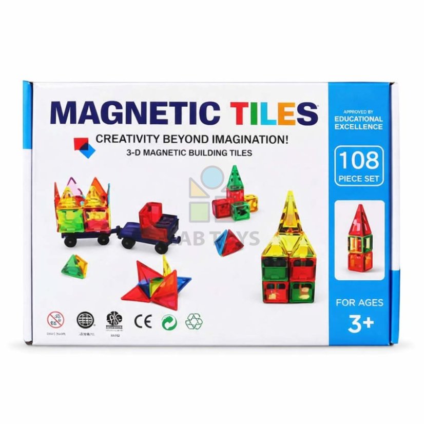 Magnetická stavebnica - 108 ks