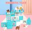 Magnetická stavebnice Pet Clinic Magnetic Tiles – veterinární klinika, 28 ks