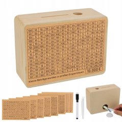 Pokladnička na šetrenie peňazí od 500 do 10 000€ - svetlo hnedá