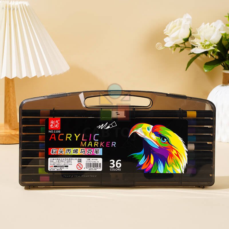 Akrylové pera 36ks - umělecký komplet