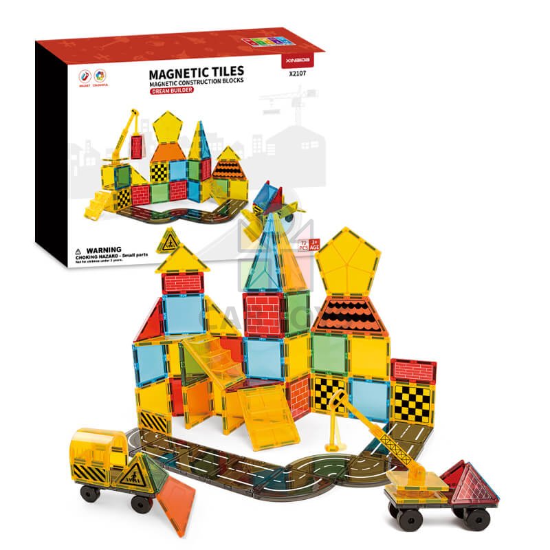 Magnetická stavebnica Dream Builder 72ks sada - Magnetic Tiles