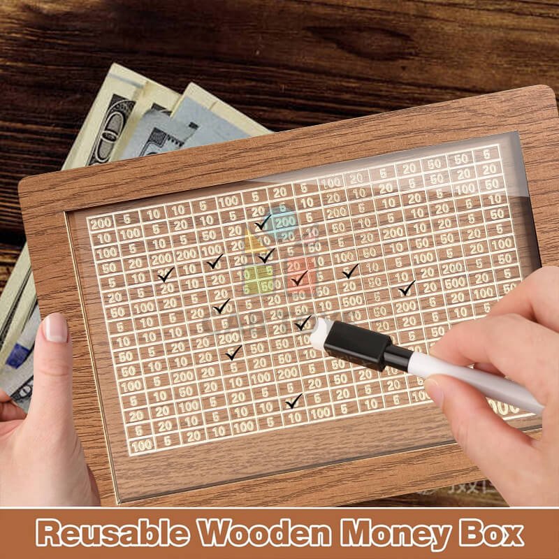 Pokladnička na šetrenie peňazí 10 000€ na opakované použitie