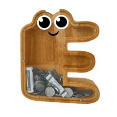 Pokladnička drevená - Písmenko E