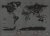 Stieracia mapa sveta Black