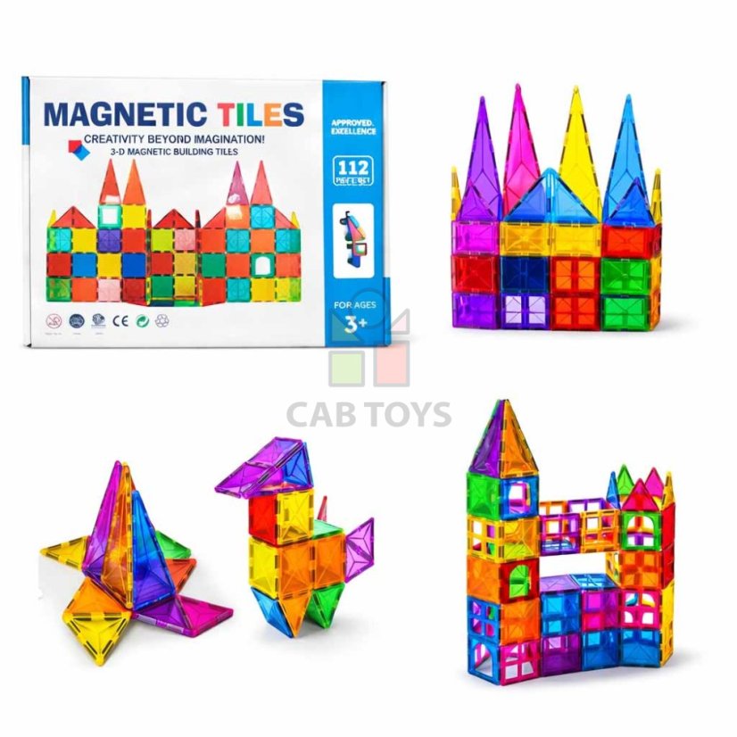 Magnetická stavebnice - 112 dílů