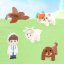Magnetická stavebnice Pet Clinic Magnetic Tiles – veterinární klinika, 28 ks
