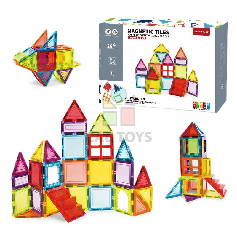 Magnetická stavebnice Dream Builder 26ks sada - Magnetic Tiles