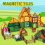 Magnetická stavebnica Farm sada 46ks - Magnetic Tiles