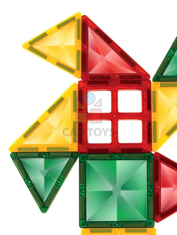 Magnetická stavebnice Window Art Farm 80ks – Magnetic Tiles