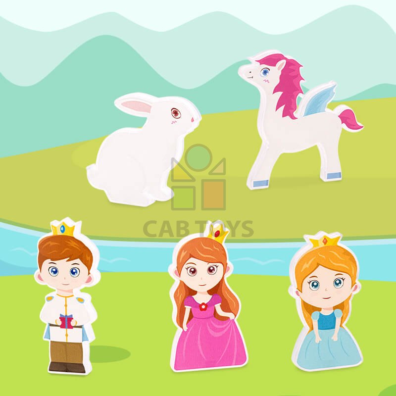 Magnetická stavebnice Princes 58ks – Magnetic Tiles