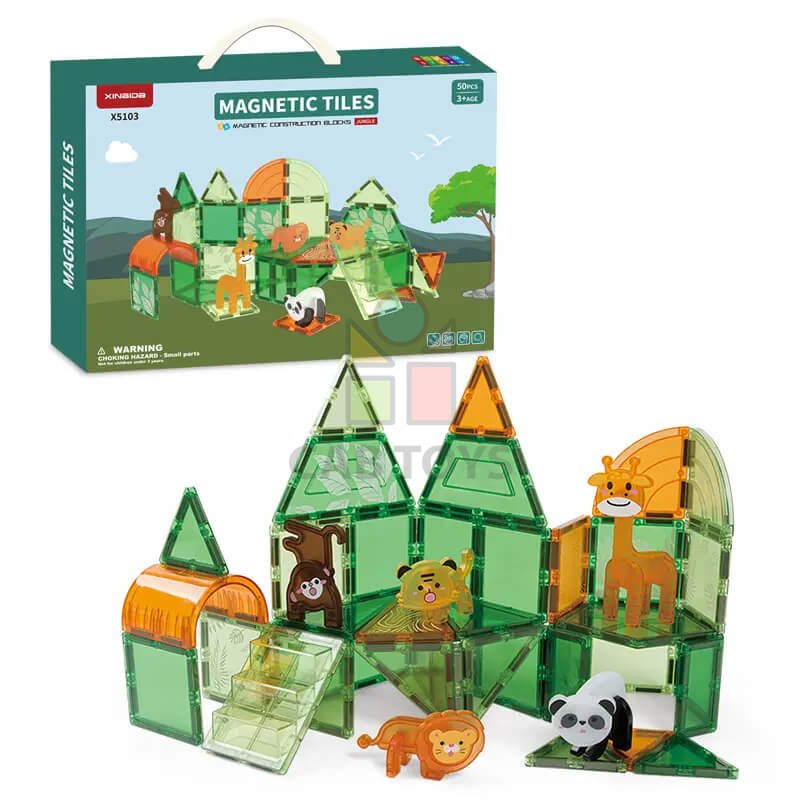 Magnetická stavebnice Animal sada 50ks – Magnetic Tiles