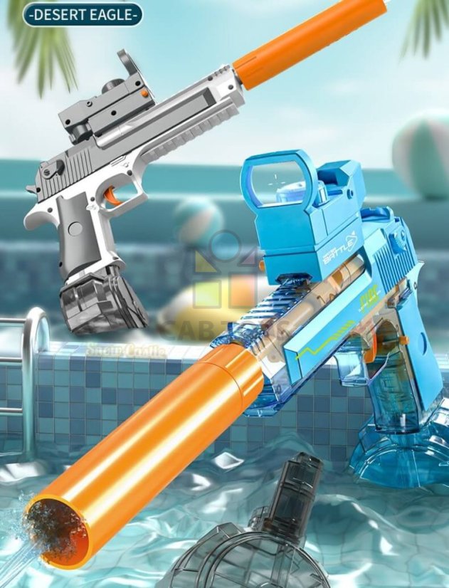Vodní pistole water gun - šedá
