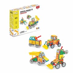 Magnetická stavebnice Heavy Equipment set 98ks - Magical Magnet II