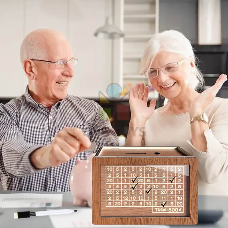 Pokladnička na šetrenie peňazí 10 000€ na opakované použitie